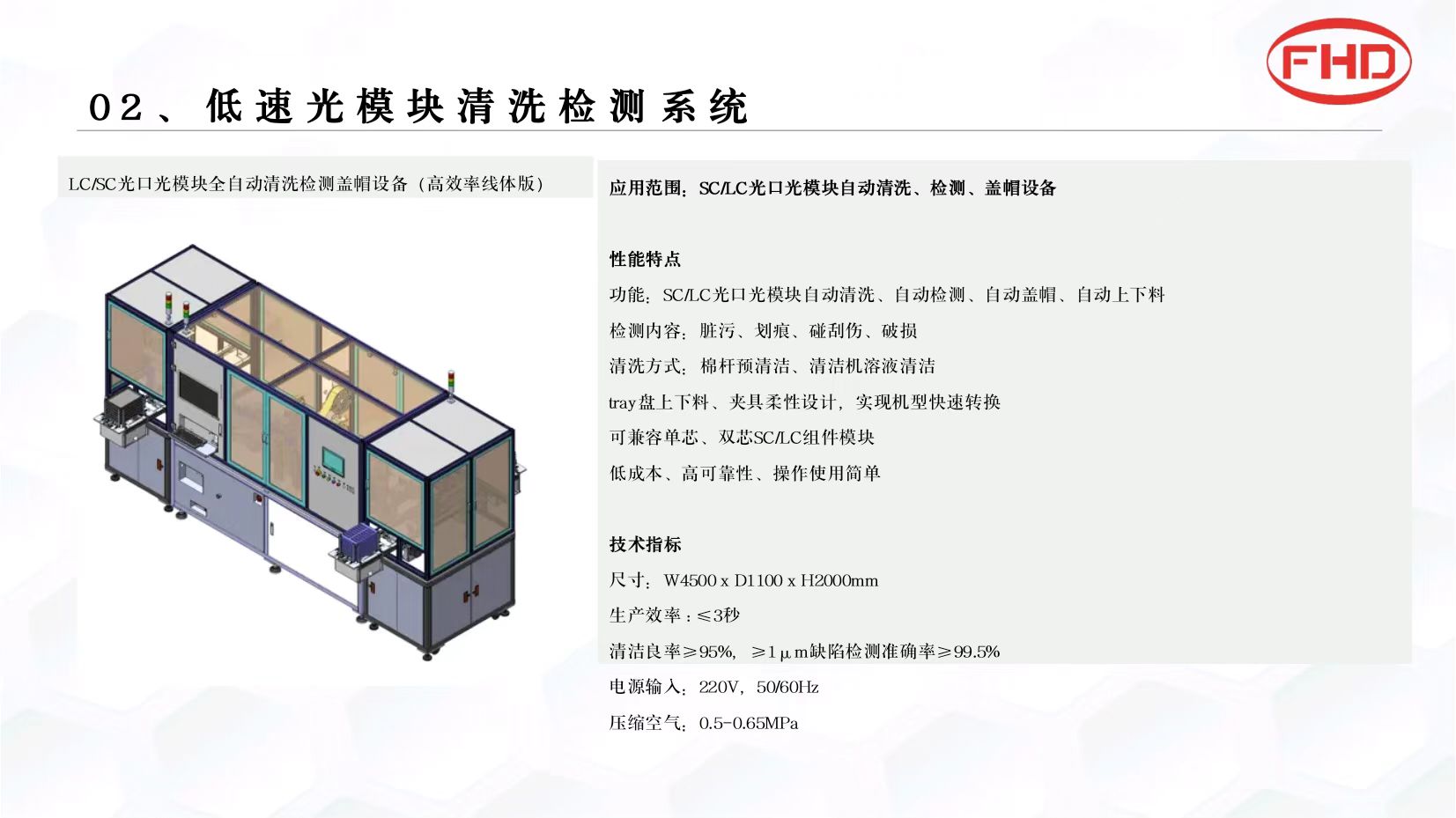 光通讯模块清洗检测设备