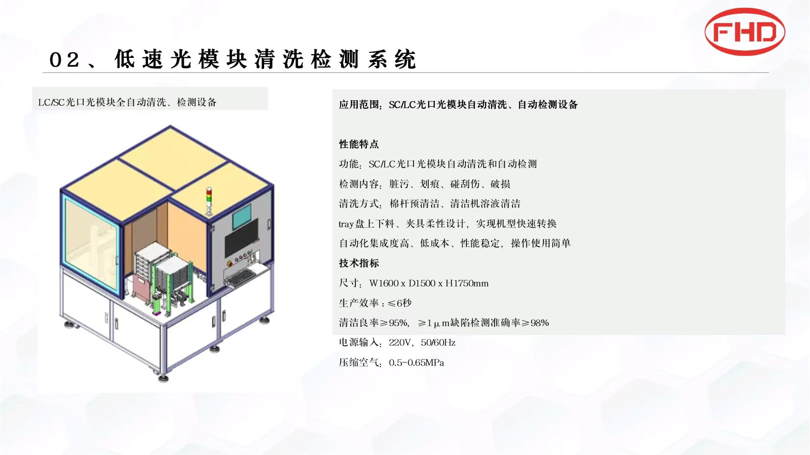 光通讯模块清洗检测设备